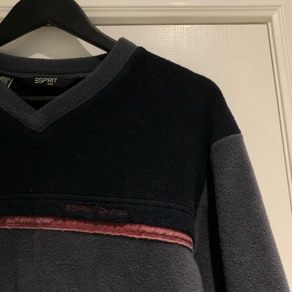 Vintage Fleece V-Neck Sweater - Picture 4 of 5